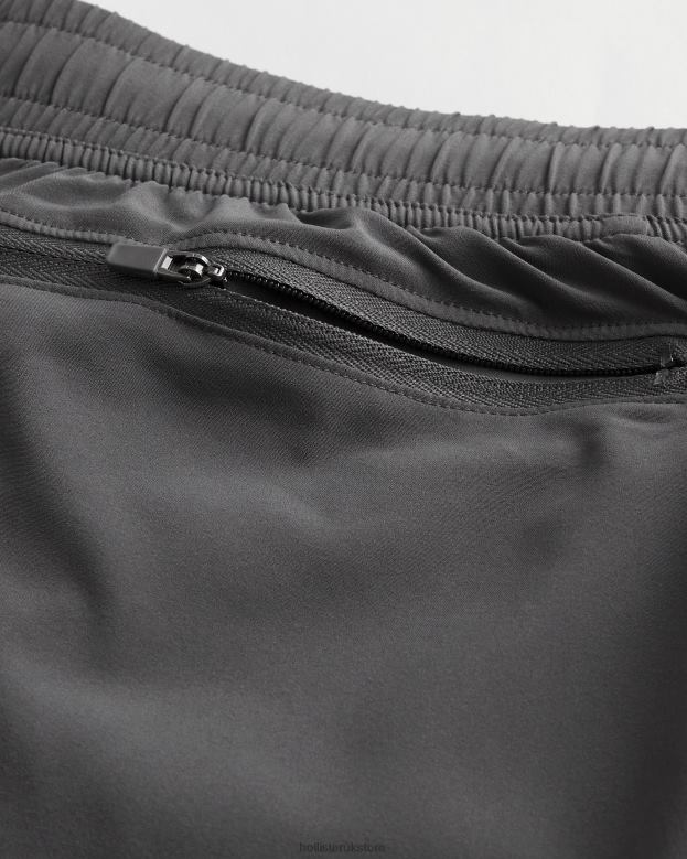 Bottoms Hollister Men Gilly Hicks Active Lined Shorts 5\\ 488201237 Grey